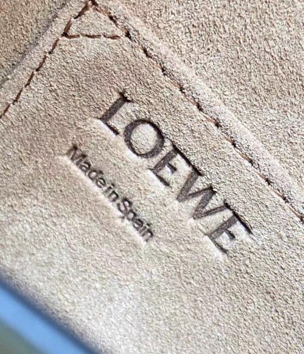 Loewe Small Gate Bag In Green Calfskin and Jacquard - Image 10