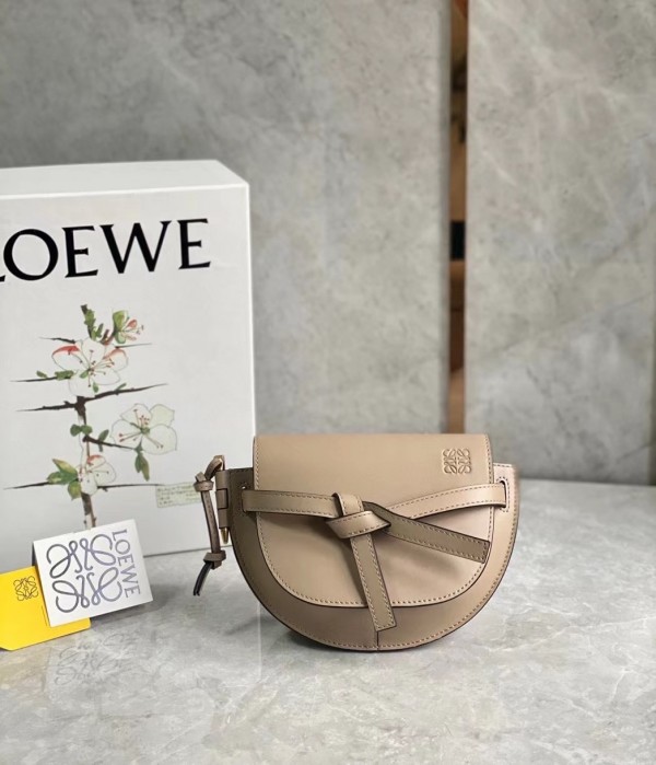 Loewe Mini Gate Dual Bag In Sand Calfskin - Image 2