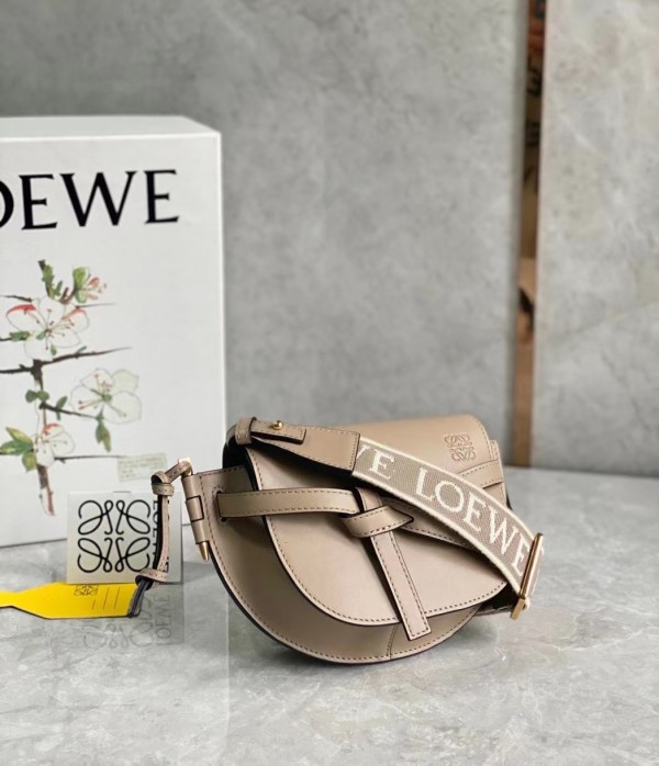 Loewe Mini Gate Dual Bag In Sand Calfskin - Image 3