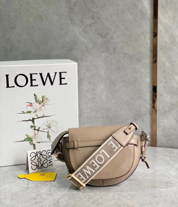 Loewe Mini Gate Dual Bag In Sand Calfskin - Image 4
