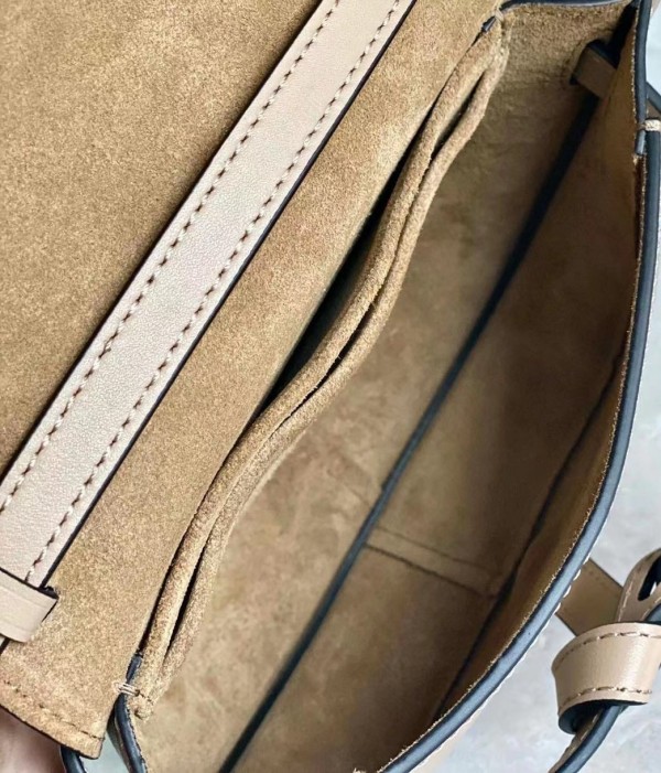 Loewe Mini Gate Dual Bag In Sand Calfskin - Image 7