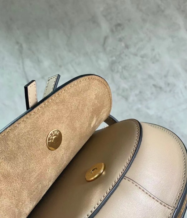 Loewe Mini Gate Dual Bag In Sand Calfskin - Image 8