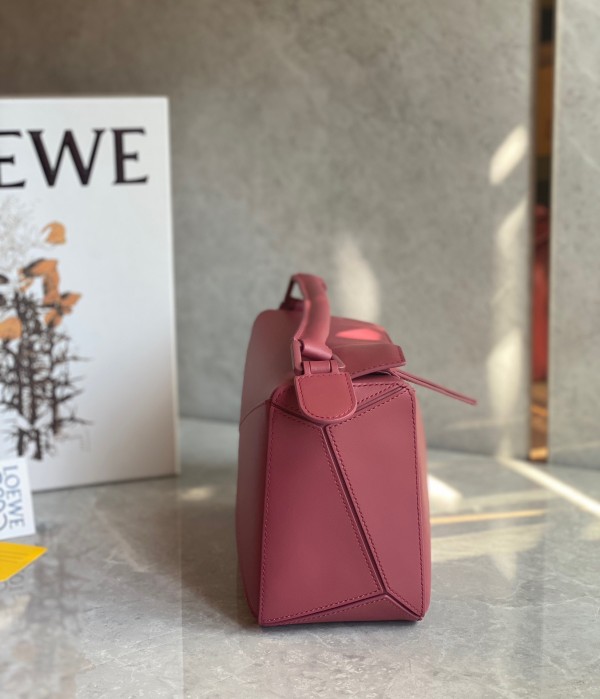 Loewe Puzzle Small Bag In Plumrose Satin Calfskin - Image 6