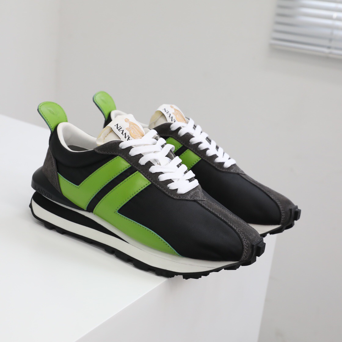 LANVIN NYLON BUMPER SNEAKERS - Image 8