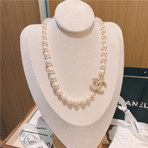 chanel pearl choker necklace