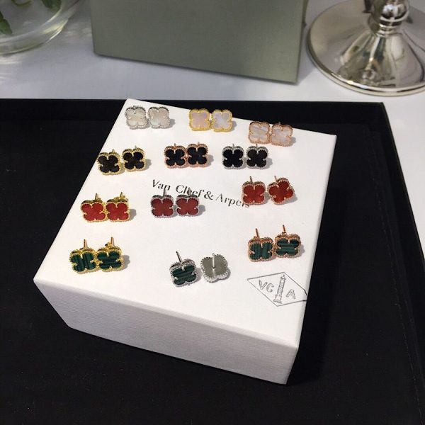 VCA Four-leaf Clovers earrings vcajw267f-lx