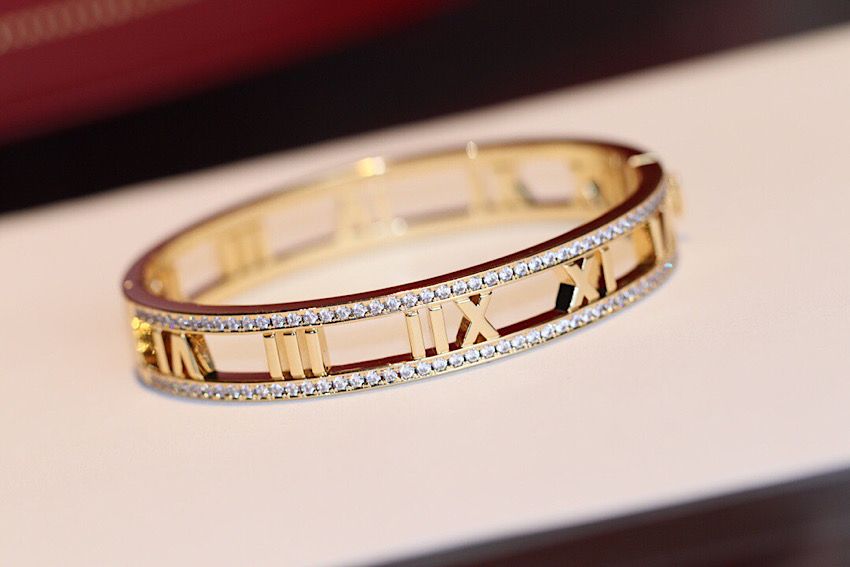 Tiffany n Co. bangle - Atlas Roman Numeral tifjw300-zq - Image 3