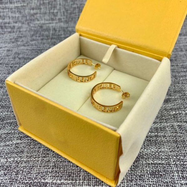 Fendi Earrings - Small Signature fdjw262605181-cs