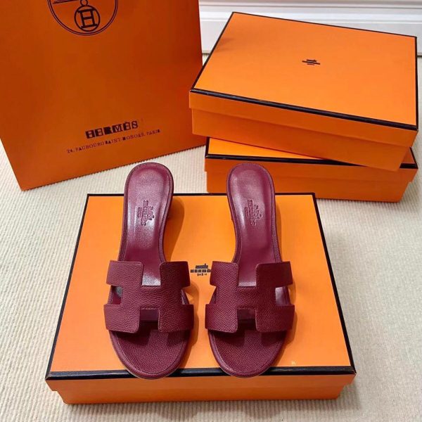 Hermes Oran Epsom Calfskin Sandals