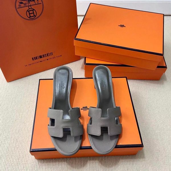 Hermes Oran Epsom Calfskin Sandals