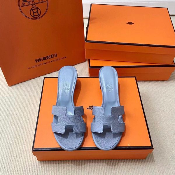 Hermes Oran Epsom Calfskin Sandals