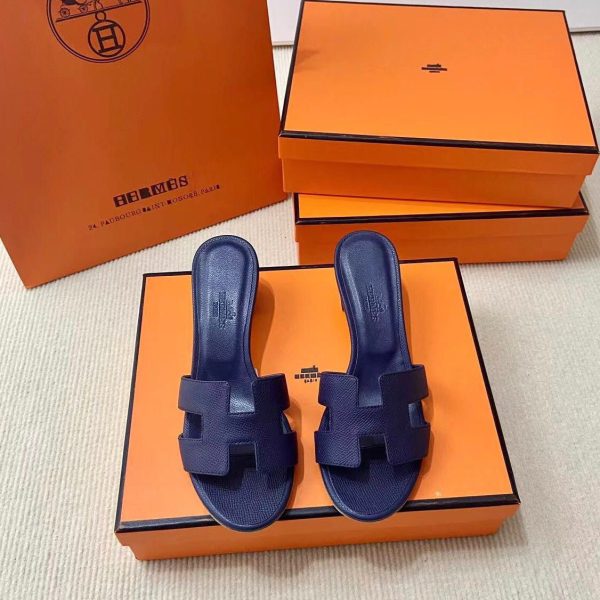 Hermes Oran Epsom Calfskin Sandals