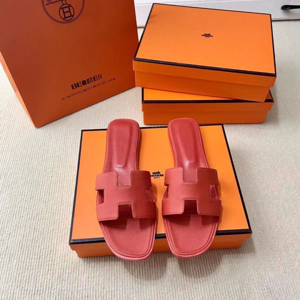Hermes Oran Epsom Calfskin Sandals