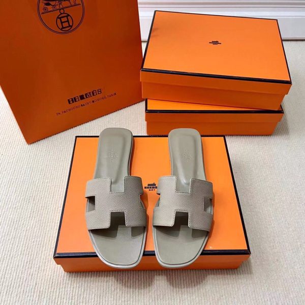 Hermes Oran Epsom Calfskin Sandals