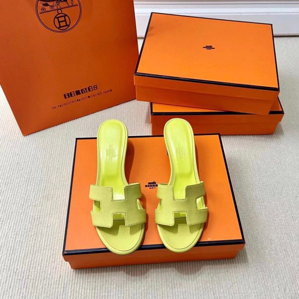 Hermes Oran Epsom Calfskin Sandals