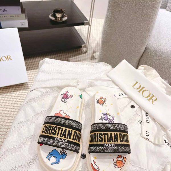 Dior Sandal Slipper Logo 3D