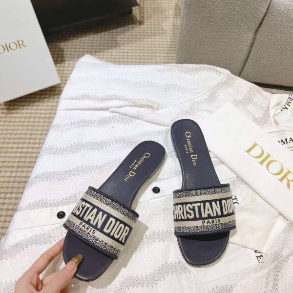 Dior Sandal Slipper Logo 3D 2023