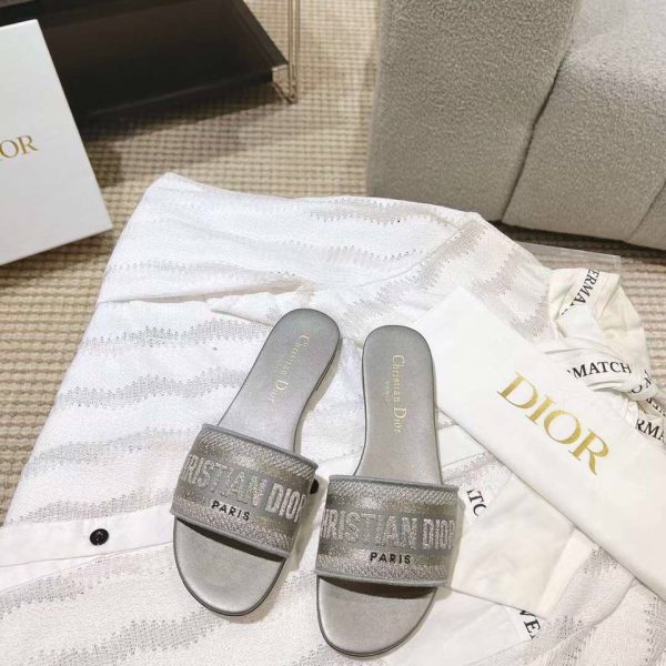 Dior Sandal Slipper Logo 3D 2023