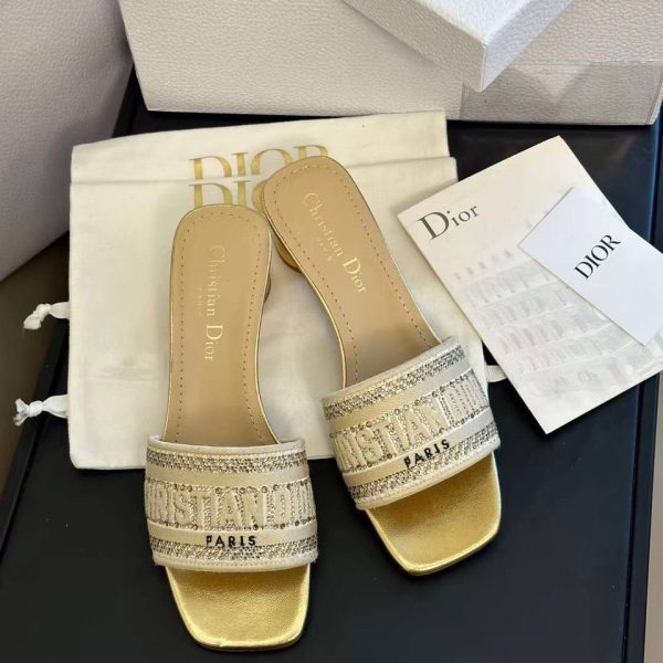 Dior Sandal Slipper Logo 3D 2023
