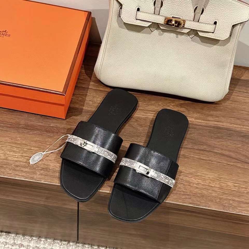 Hermès Gabriel Swift Kelly Sandals - Replica Bags and Shoes online ...