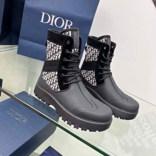 Dior Garden Lace Up Unisex Boots