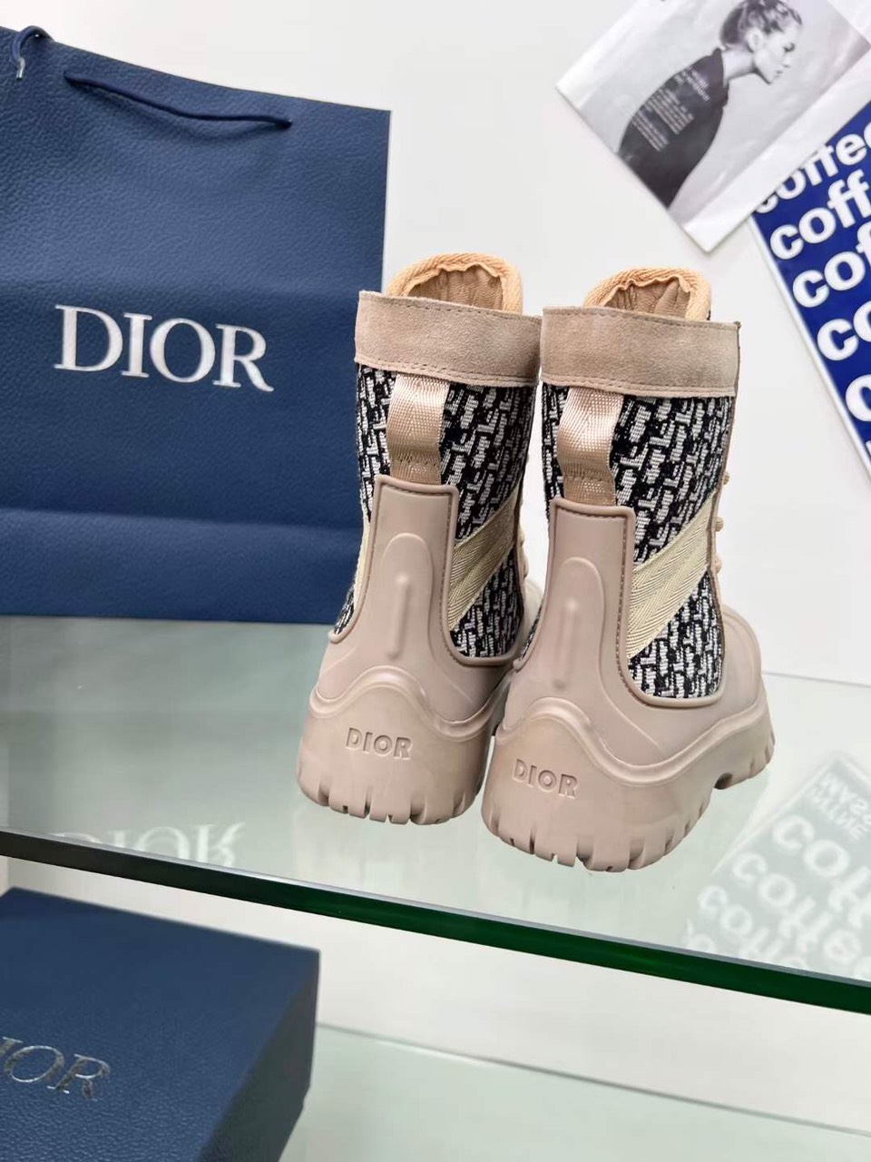 Dior Garden Lace Up Unisex Boots - Image 4