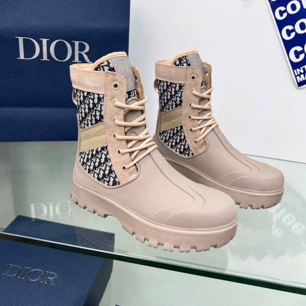 Dior Garden Lace Up Unisex Boots