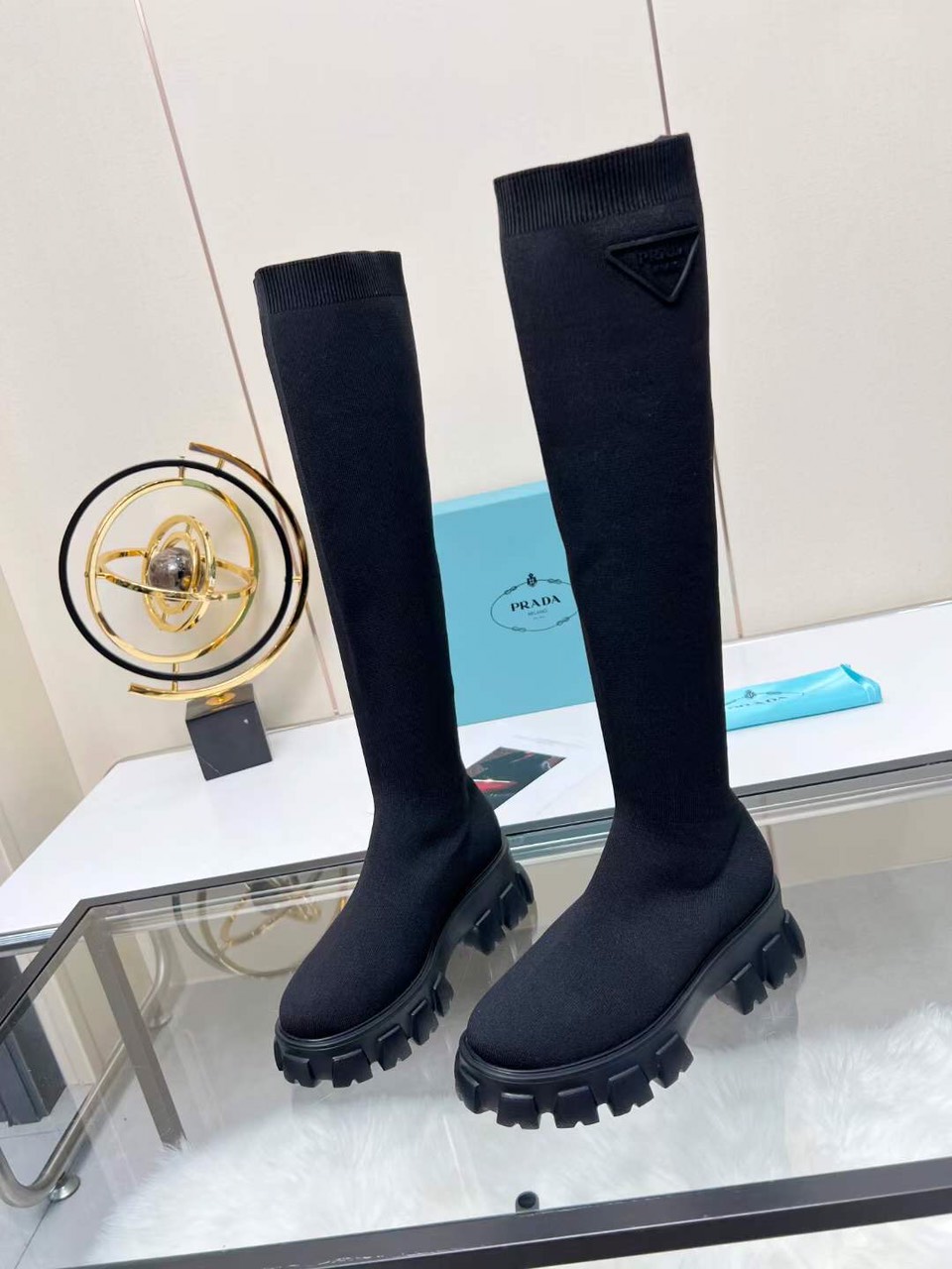 Prada Monolith Knee-length Boots 2023 - Image 3