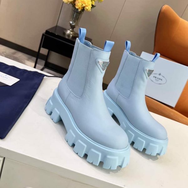 Prada Round-toe Slip-on Women's Boots