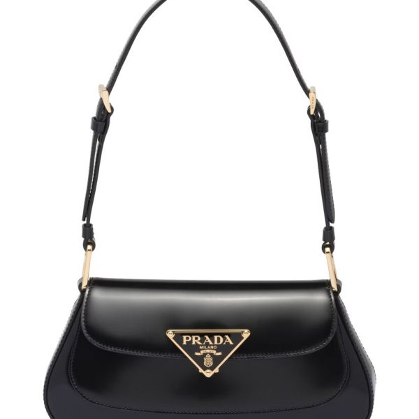 Prada Brushed Leather Shoulder Bag 1BD345