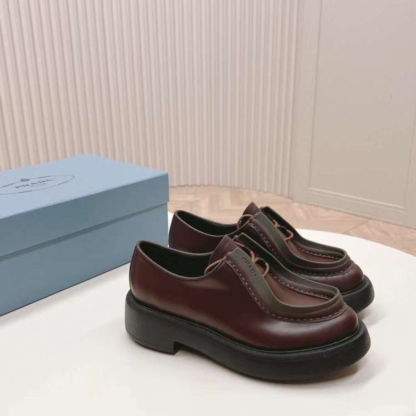 Prada Women's Logo Loafer Shoes