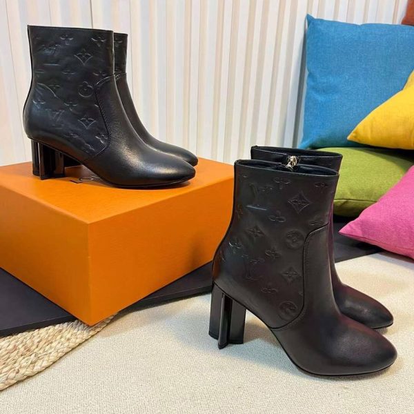 Louis Vuitton Leather Ankle Boots 5.5cm/8.5cm
