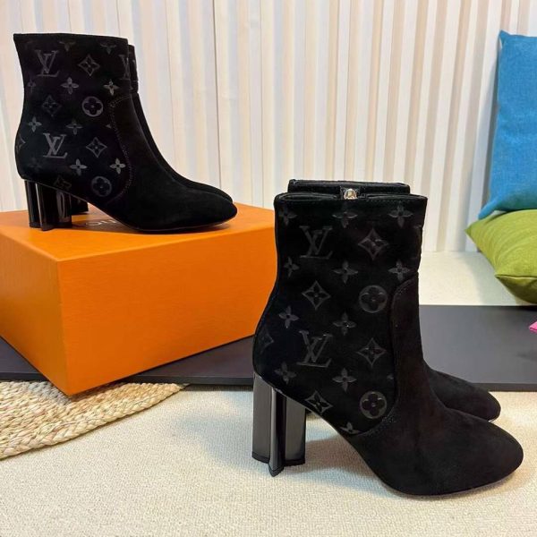 Louis Vuitton Leather Ankle Boots 5.5cm/8.5cm