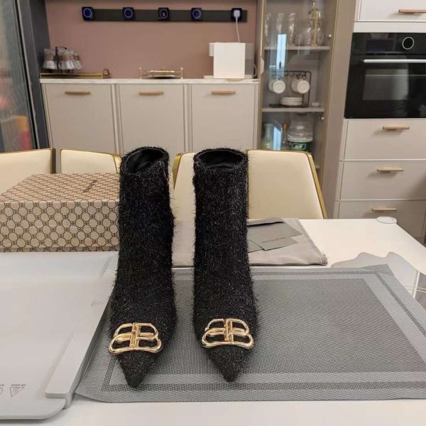 Balenciaga BB Logo Women's Ankle Boots