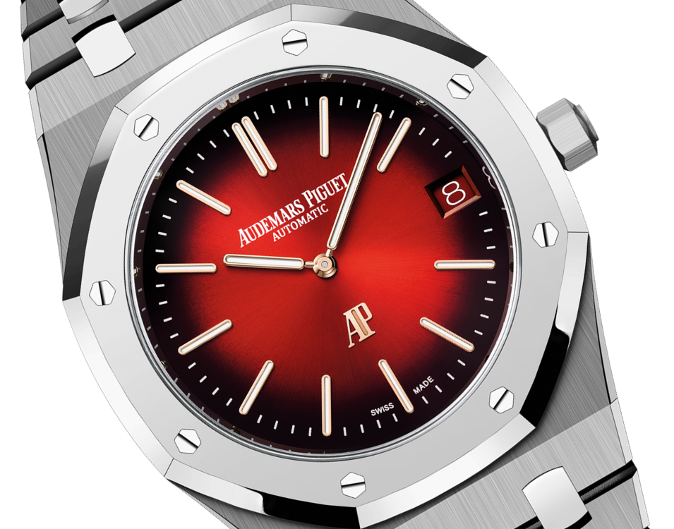 ROYAL OAK “JUMBO” EXTRA-THIN Smoked Burgundy Dial 39mm - Image 2