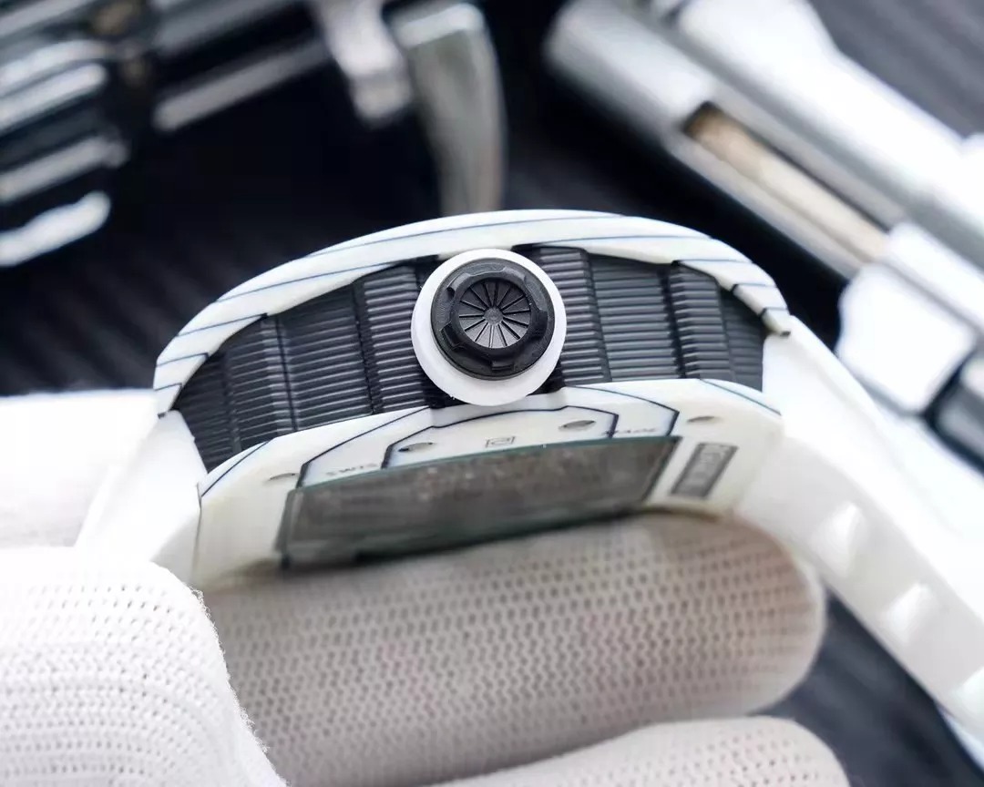 RM 35-02 White Dial White Bezel White Rubber Strap RUML3 - Image 7