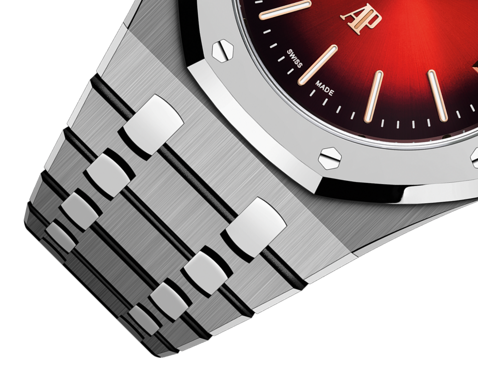 ROYAL OAK “JUMBO” EXTRA-THIN Smoked Burgundy Dial 39mm - Image 4