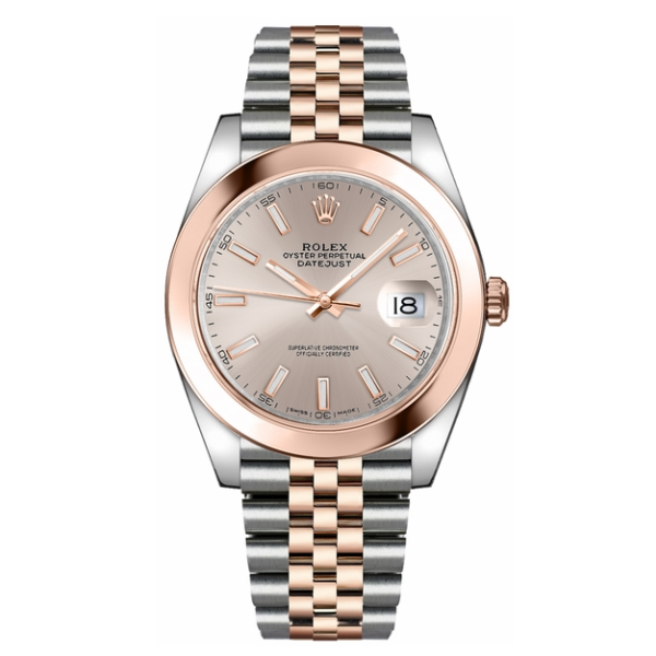 Datejust Rose Gold & Steel Watch 41mm