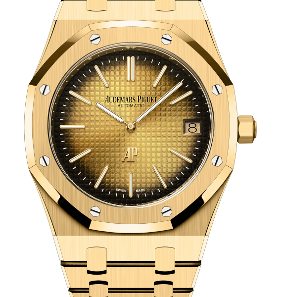 ROYAL OAK "JUMBO" Smoked Yellow Gold-Toned Dial 39mm