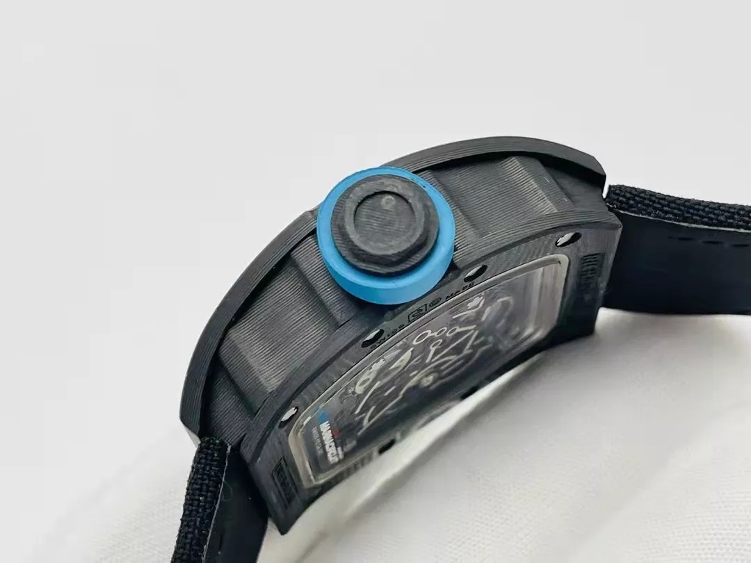 RM055 Skeleton Blue Dial Black Bezel Black Canvas Strap RMS RMUL2 - Image 5