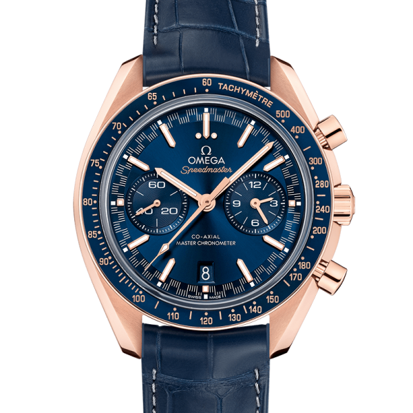 Speedmaster RACING Sedna gold Blue 44.25mm