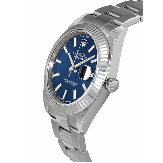 Datejust Blue Dial Oyster Bracelet 41mm - Image 2