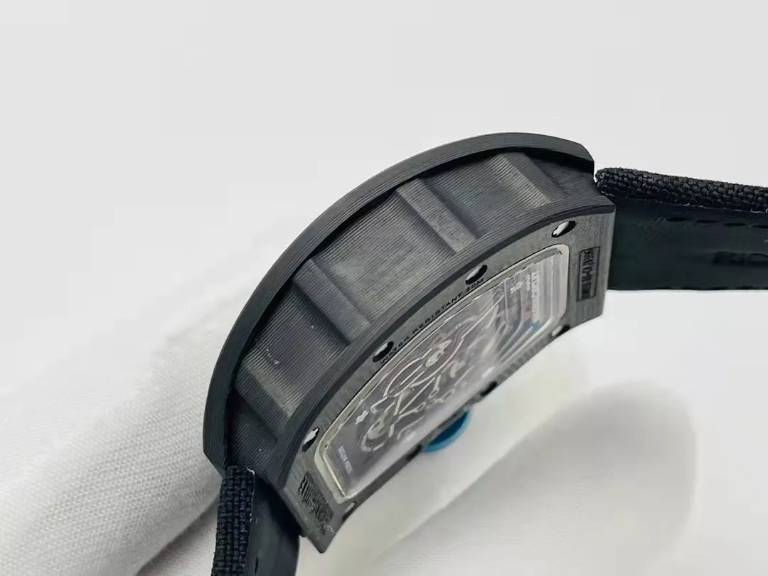 RM055 Skeleton Blue Dial Black Bezel Black Canvas Strap RMS RMUL2 - Image 6