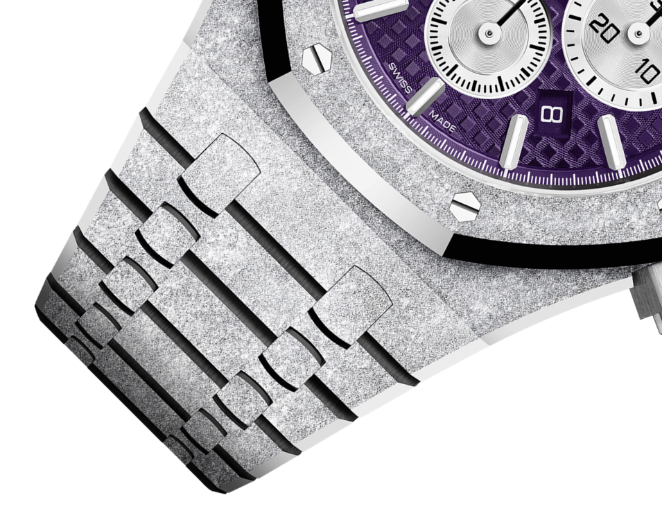 ROYAL OAK FROSTED GOLD CHRONOGRAPH Plum purple Dial 41mm - Image 4