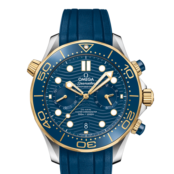 Seamaster Diver 300m CHRONOGRAPH yellow gold Blue 44mm