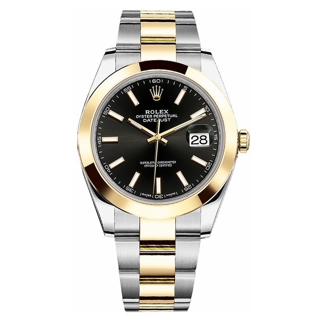 Datejust Black Dial Gold & Steel 41mm