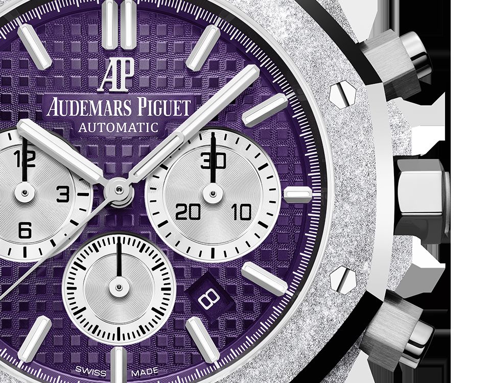 ROYAL OAK FROSTED GOLD CHRONOGRAPH Plum purple Dial 41mm - Image 3