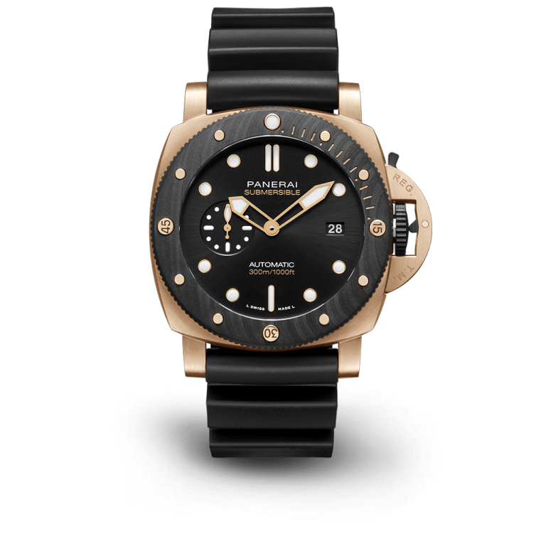 Submersible Black QuarantaQuattro Goldtech OroCarbo 44mm