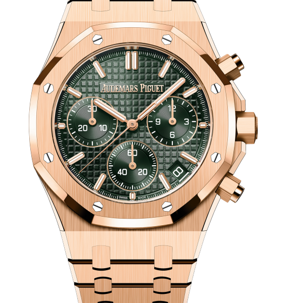 ROYAL OAK Pink Gold Khaki Green Dial CHRONOGRAPH 41mm