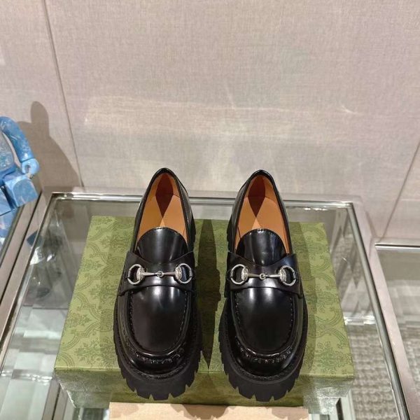 Gucci Horsebit Loafer Leather Women's Shoes
